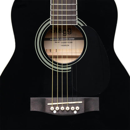 Stagg SA20D LH-BK – Venstrehåndet western-guitar (dreadnought, sort)