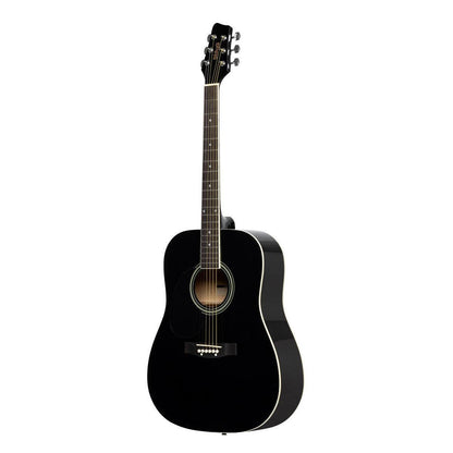 Stagg SA20D LH-BK – Venstrehåndet western-guitar (dreadnought, sort)