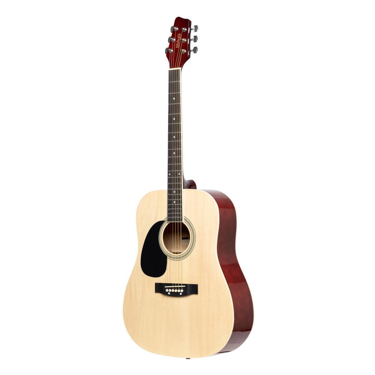 Stagg SA20D LH-N – Venstrehåndet western-guitar, dreadnought, natur