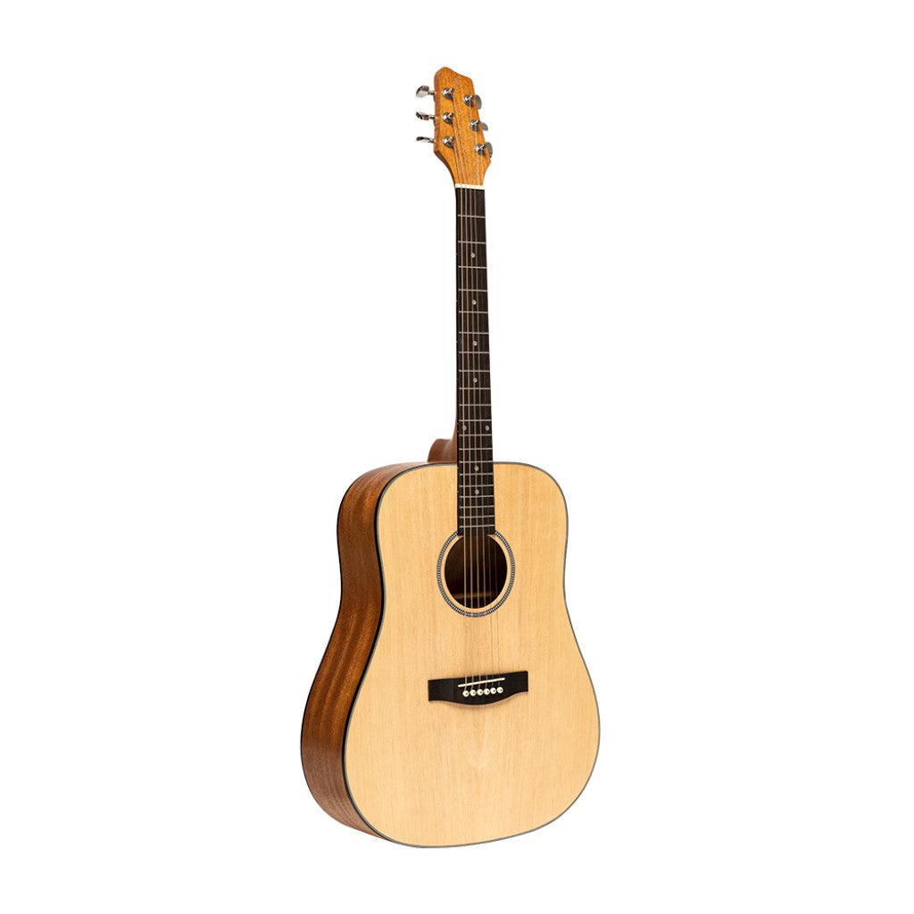 Stagg SA25 D SPRUCE Dreadnought western guitar med grandæk - natur