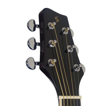 Stagg SA35 DSCE-N – Elektro-akustisk western-guitar (slope shoulder, cutaway, natur)