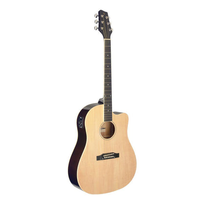 Stagg SA35 DSCE-N – Elektro-akustisk western-guitar (slope shoulder, cutaway, natur)