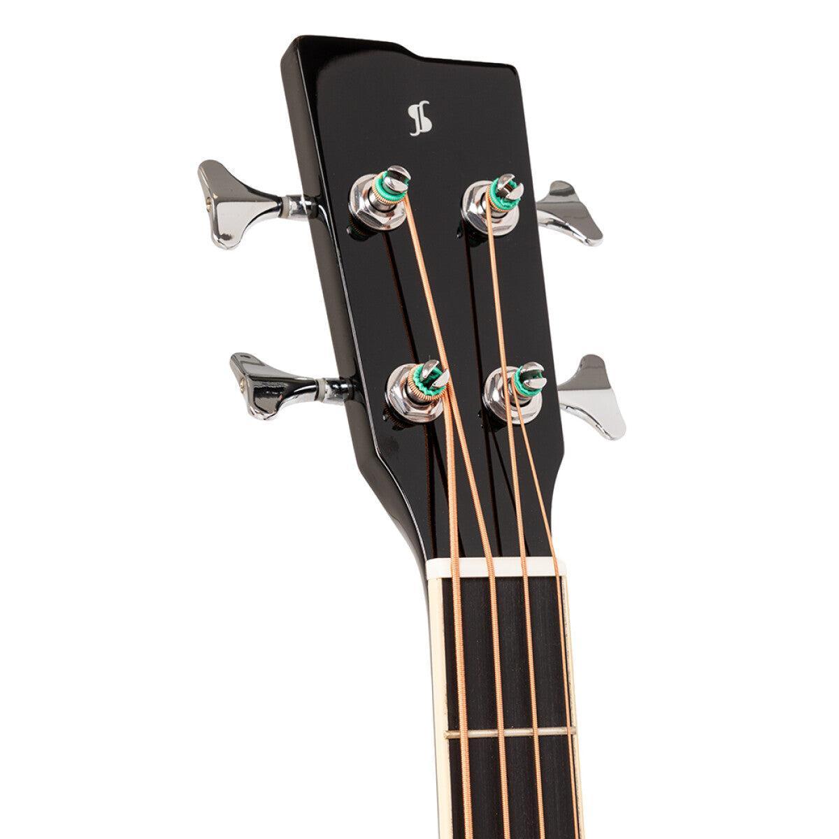 Stagg SA40BASS ACE-BK – Akustisk/elektrisk jumbo bas i sort højglans