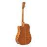 Stagg SA45 DCE-FM Dreadnought cutaway akustisk-elektrisk guitar med grandæk