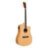 Stagg SA45 DCE-FM Dreadnought cutaway akustisk-elektrisk guitar med grandæk
