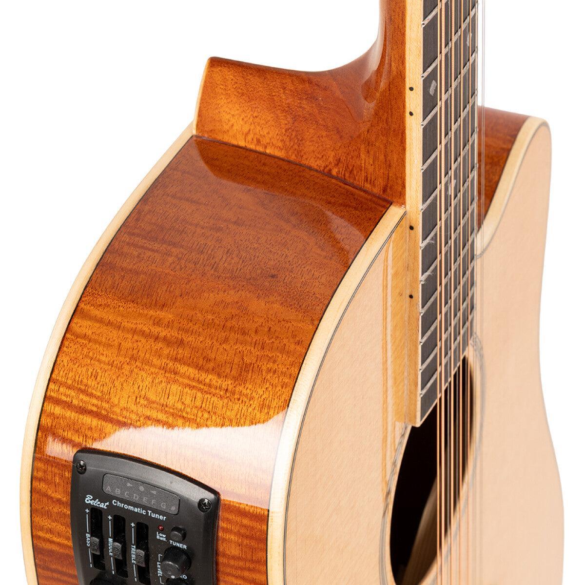 Stagg SA45 DCE-FM/12 – 12-strenget elektro-akustisk western-guitar (dreadnought, cutaway)