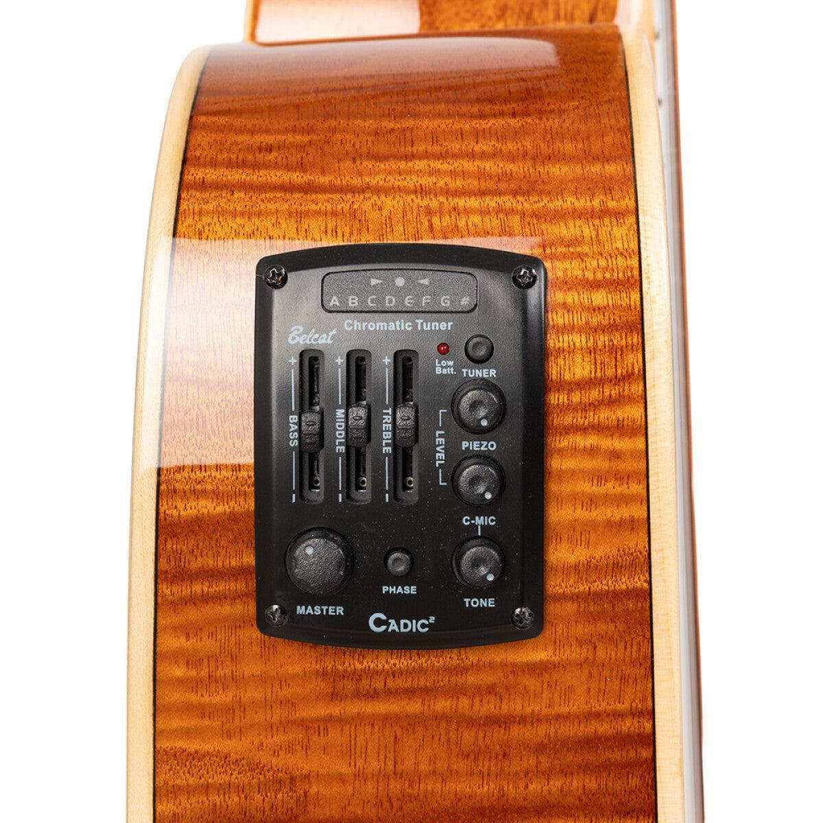 Stagg SA45 DCE-FM/12 – 12-strenget elektro-akustisk western-guitar (dreadnought, cutaway)