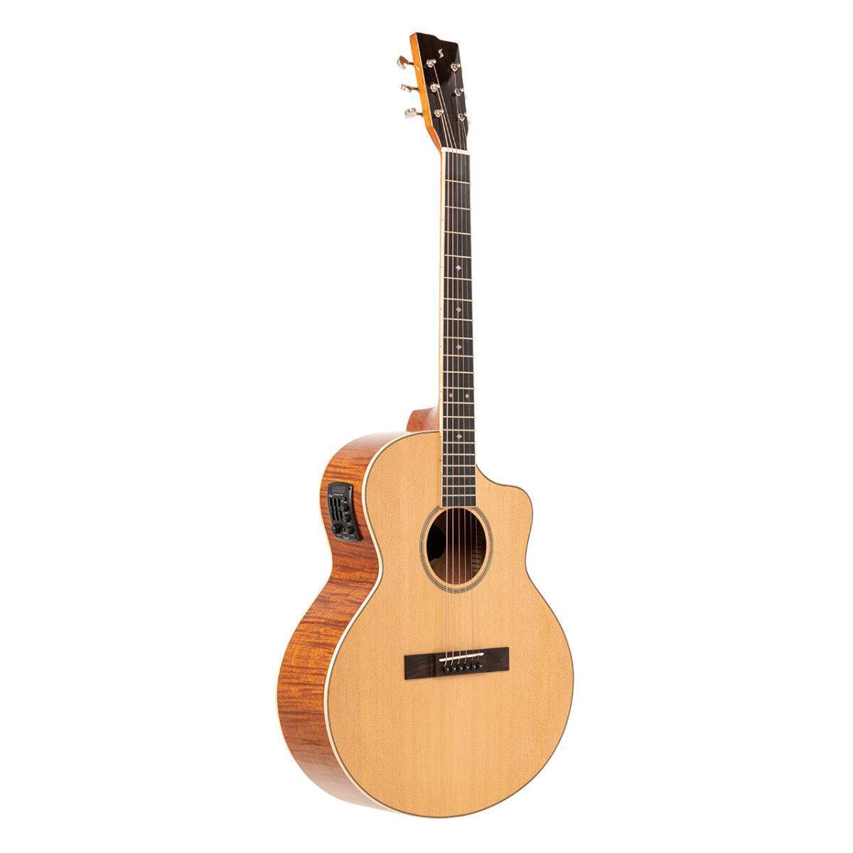 Stagg SA45 OCE-FM – Akustisk/elektrisk auditorium guitar med flamed maple