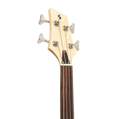 Stagg SBF-40 NAT FL - "Fusion" Bass Guitar, Båndløs