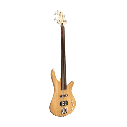 Stagg SBF-40 NAT FL - "Fusion" Bass Guitar, Båndløs