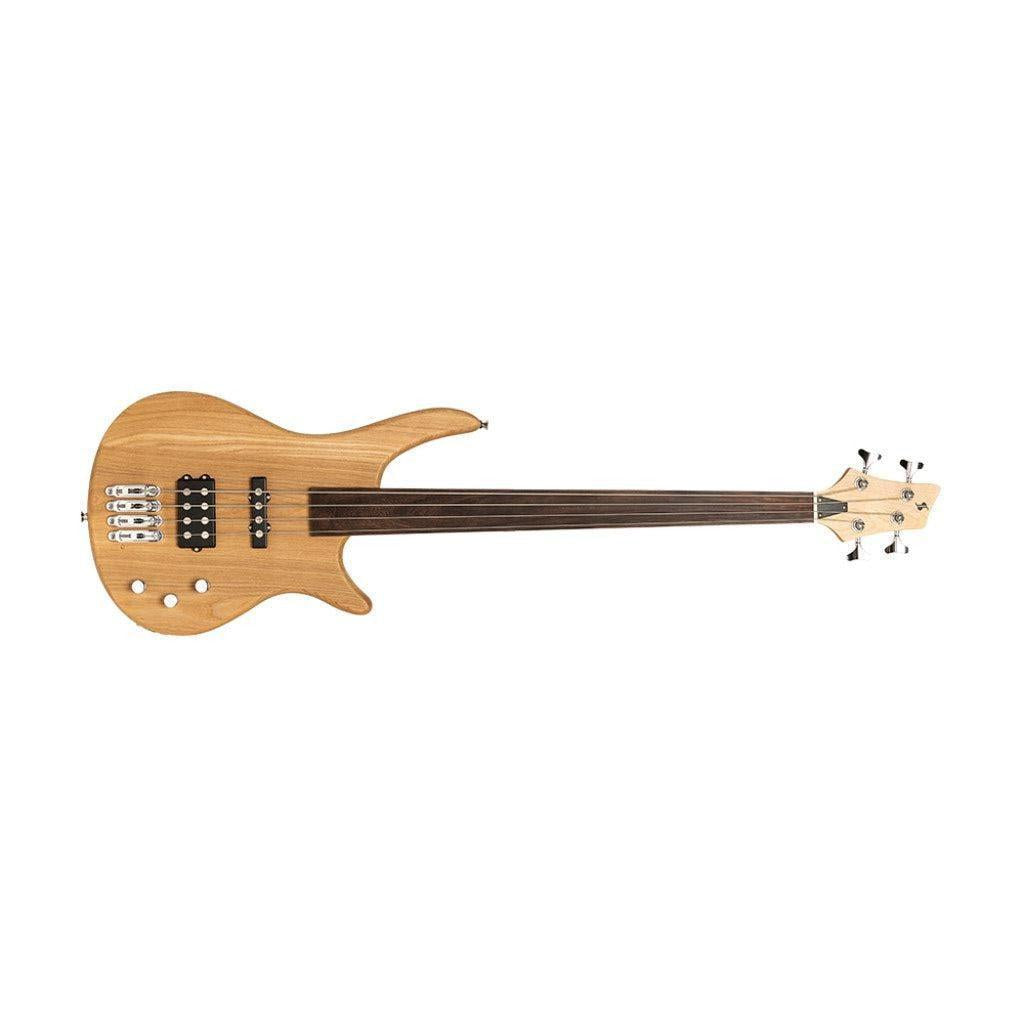 Stagg SBF-40 NAT FL - "Fusion" Bass Guitar, Båndløs