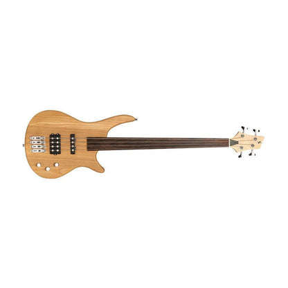 Stagg SBF-40 NAT FL - "Fusion" Bass Guitar, Båndløs