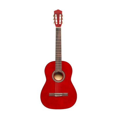 Stagg SCL50-RED – Klassisk guitar (4/4, rød)