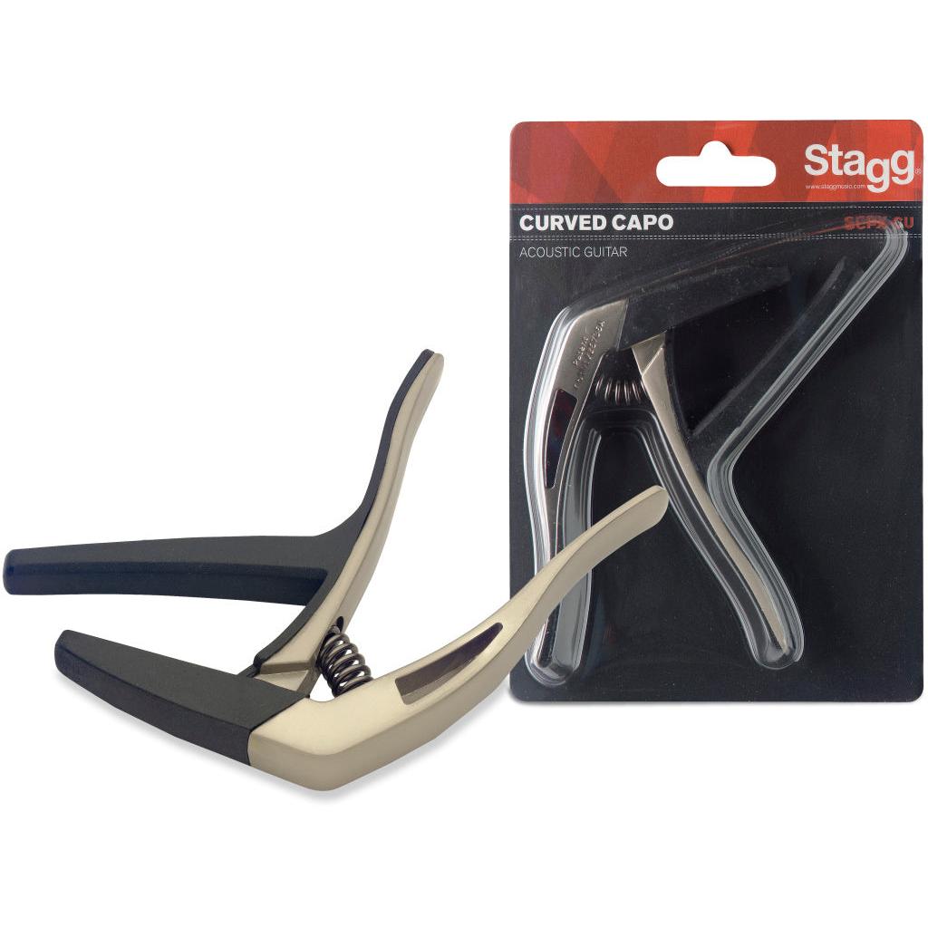 Stagg SCPX-CU BG capo til western og elguitar - beige