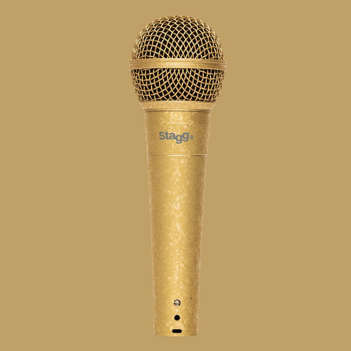 Stagg SDM50 GD – Dynamisk vokal- og instrumentmikrofon Gold Edition