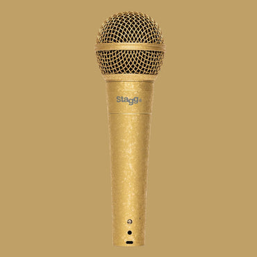 Stagg SDM50 GD – Dynamisk vokal- og instrumentmikrofon Gold Edition