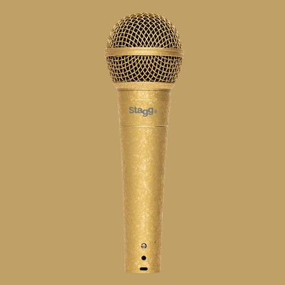 Stagg SDM50 GD – Dynamisk vokal- og instrumentmikrofon Gold Edition