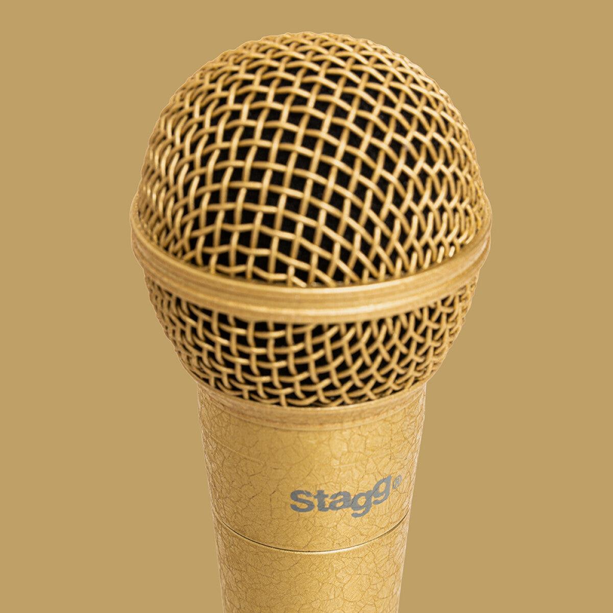 Stagg SDM50 GD – Dynamisk vokal- og instrumentmikrofon Gold Edition