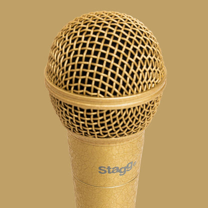 Stagg SDM50 GD – Dynamisk vokal- og instrumentmikrofon Gold Edition