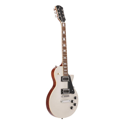 Stagg SEL-STD SILVER – Standard Series elguitar med mahognikrop og sølvfarvet dæk