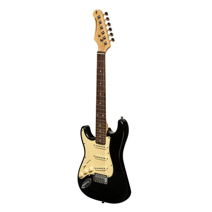 Stagg SES-30 BK 3/4 LH – Venstrehåndet elguitar 3/4 (sort)