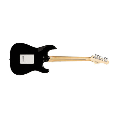 Stagg SES-30 BK LH – Venstrehåndet elguitar (sort)