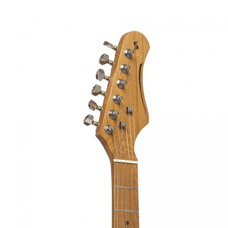 Stagg SES-55 SNB – Elguitar med massiv paulownia-krop, Sunburst