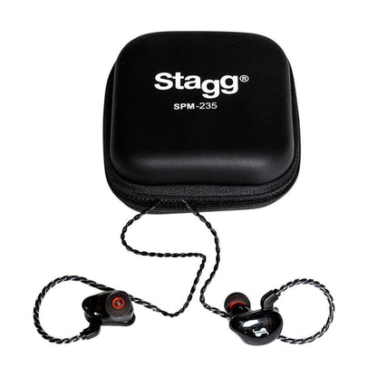 Stagg SPM-235 BK – Professionelle in-ear monitor høretelefoner