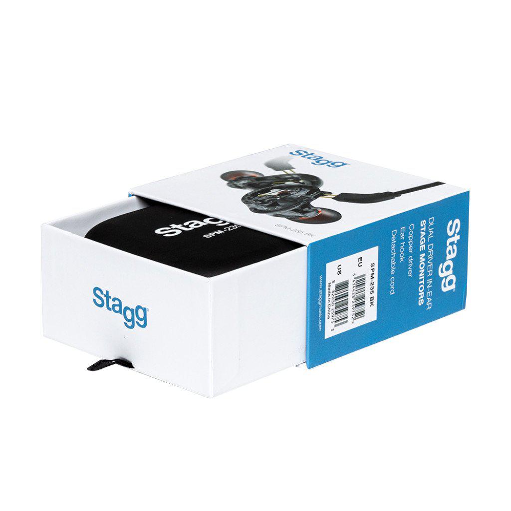 Stagg SPM-235 BK – Professionelle in-ear monitor høretelefoner