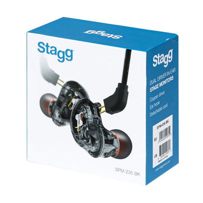 Stagg SPM-235 BK – Professionelle in-ear monitor høretelefoner