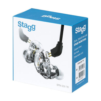 Stagg SPM-235 TR High-Resolution, 2 Drivers In-Ear monitors Transparent