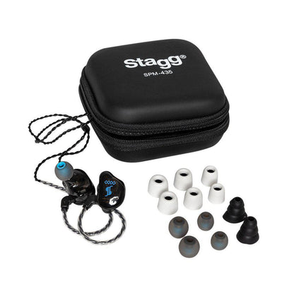 Stagg SPM-435 BK High-Resolution, 4 Drivers In-Ear monitors Black