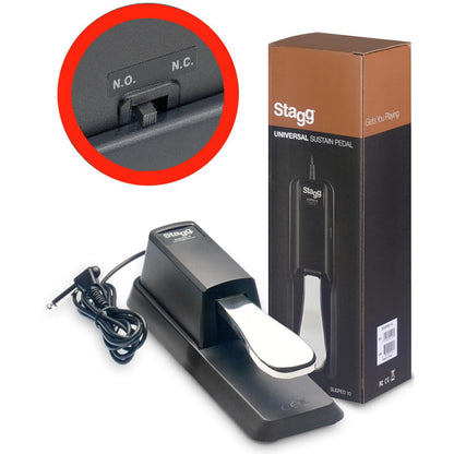 Stagg SUSPED 10 – Universal sustainpedal til keyboard og elklaver