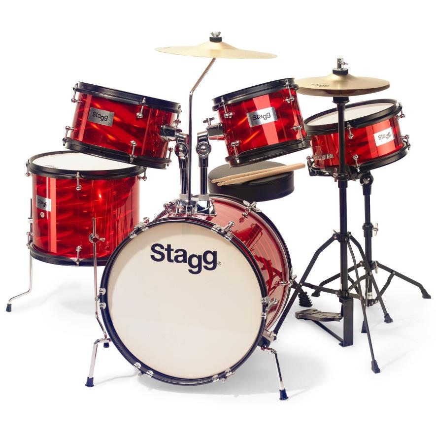 Stagg TIM JR 5/16B RD – Junior trommesæt 5 dele, rød