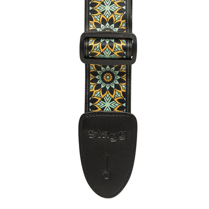 Stagg Terylene Strap Mandala Green