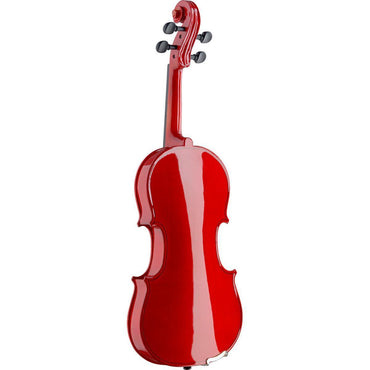 Stagg VN4/4-TR – 4/4 violin i massivt træ, rød