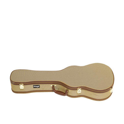 Stagg GCX-UKB GD – Deluxe hardcase til barytonukulele, Gold Tweed