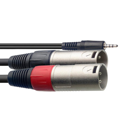 Stagg Y cable, mini jack/male XLR - 3 m