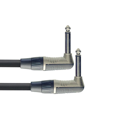 Stagg patch cable, angle jack to angle jack mono, 10 cm