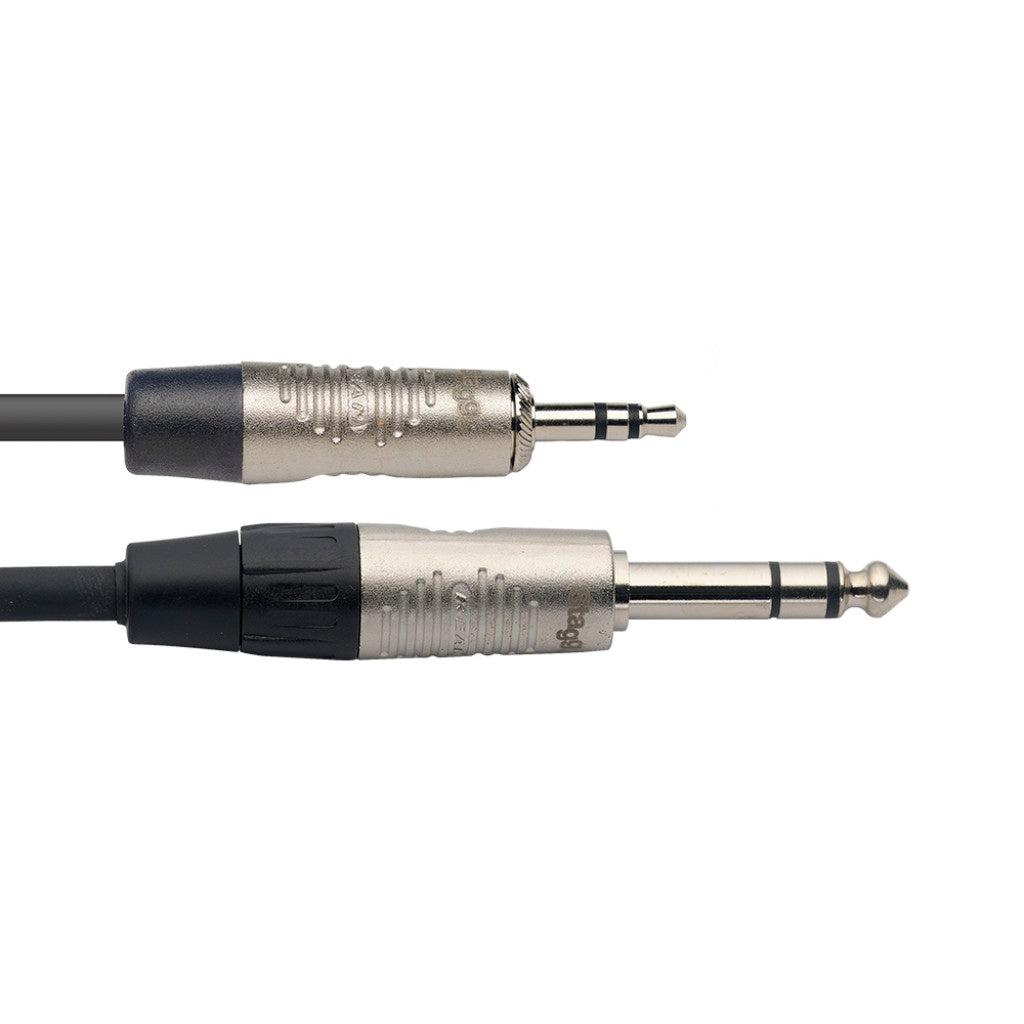 Stagg stereo han mini Jack til 6.3 mm stereo han Jack kabel