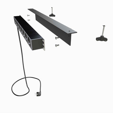 Strømskinne - BlackPantherSystem - Jatoba Angulo 8S - Sort