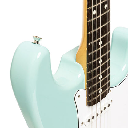 TOKAI TST104 SOB/R Vintage solid body electric guitar, rosewood fingerboard, Sonic Blue finish + case 
