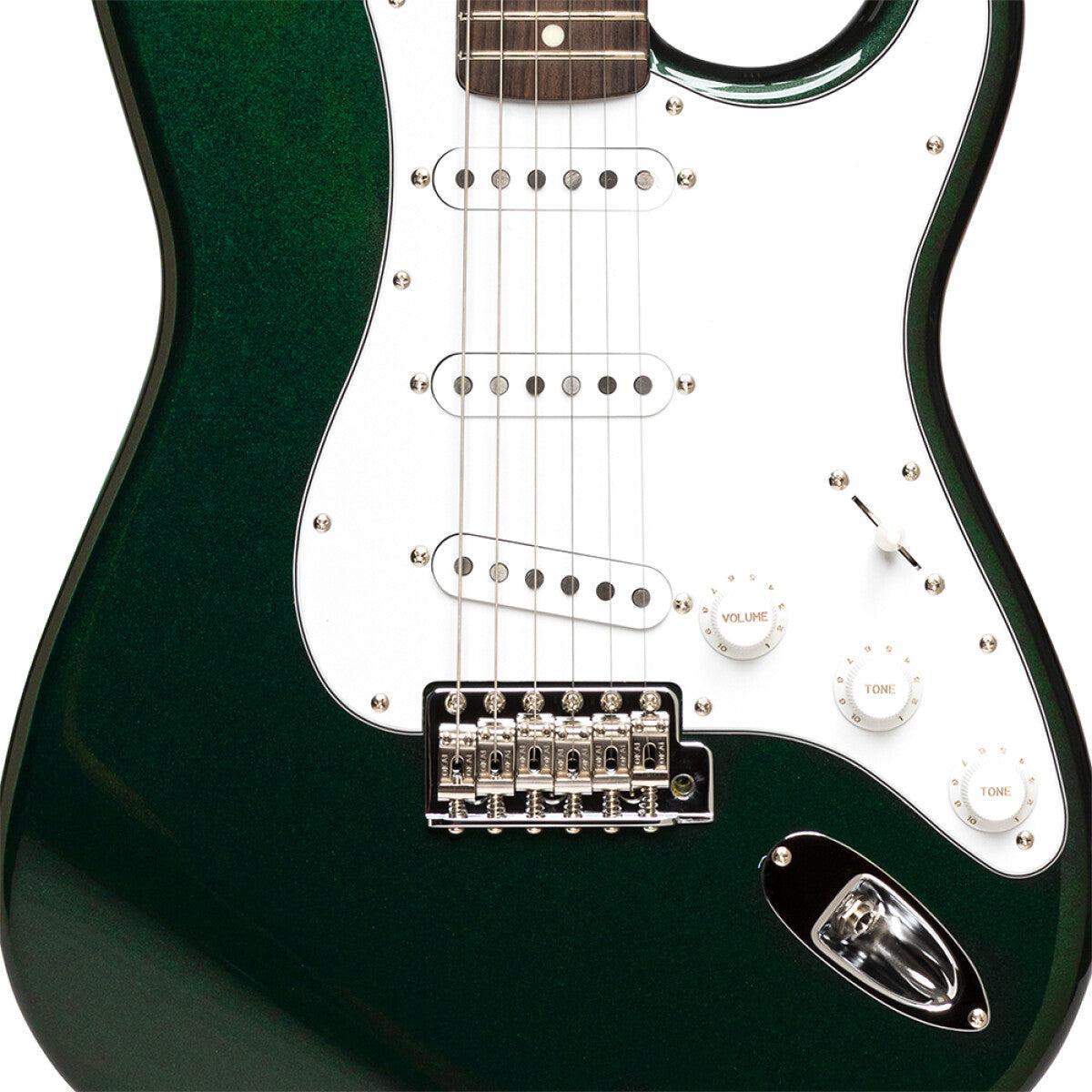 TOKAI TST95 SGM/R Vintage solid body electric guitar, rosewood fingerboard, Sherwood Green Metallic finish + case