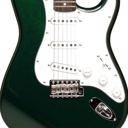 TOKAI TST95 SGM/R Vintage solid body electric guitar, rosewood fingerboard, Sherwood Green Metallic finish + case
