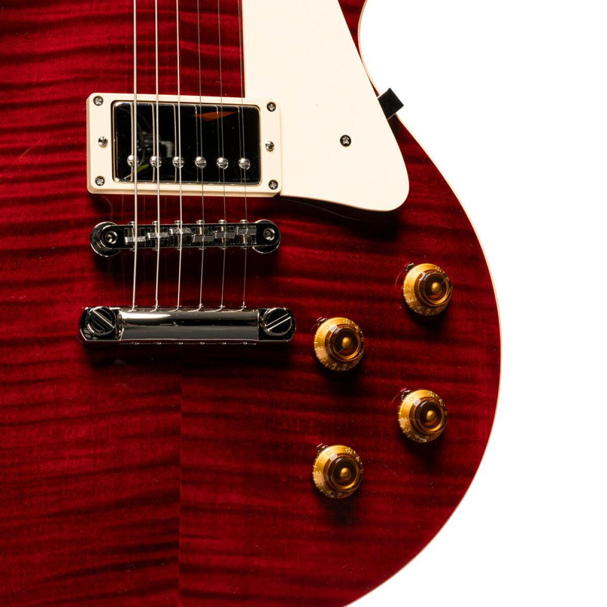 TOKAI ULS136F SDR Vintage solid body electric guitar, See Through Dark Red finish + case