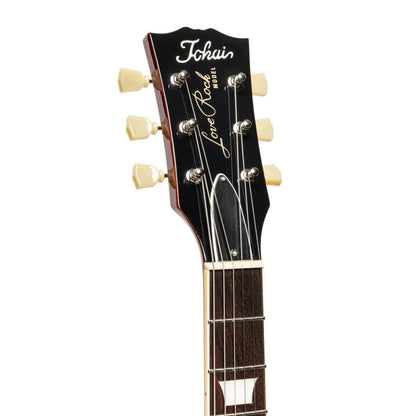 TOKAI ULS136F SDR Vintage solid body electric guitar, See Through Dark Red finish + case