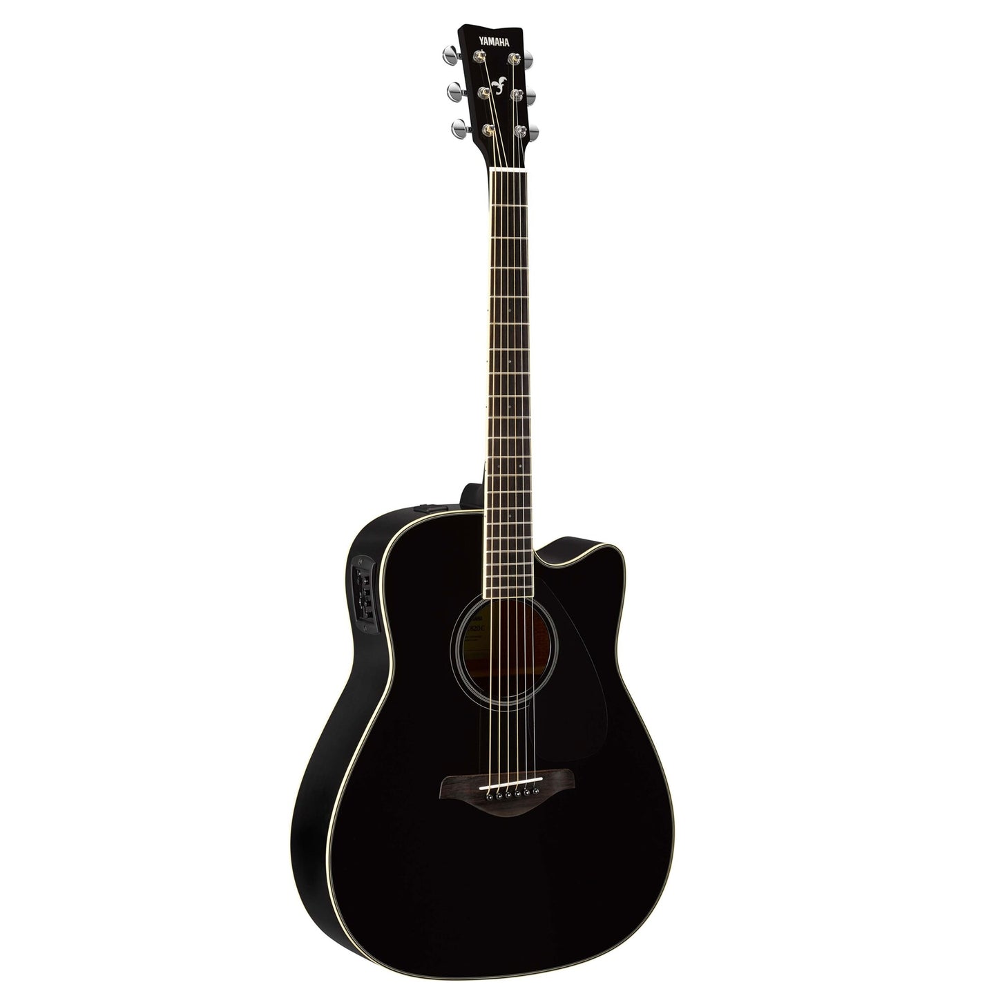 Yamaha FGX820C BLACK02 – Akustisk-Elektrisk Folk-Guitar (Sort)