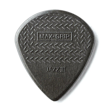 Sort nylon guitarplektre med tekstur for bedre greb og Max-Grip overflade