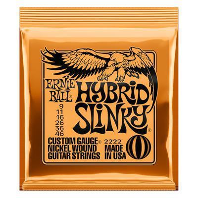 Ernie Ball EB-2222 Hybrid Slinky Strenge til El-guitar .09-.46 - BORG SOUND