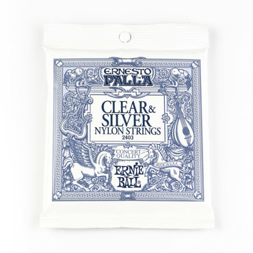 Ernie Ball 2403 Clear & Silver Nylon Strenge til Klassisk Guitar - BORG SOUND
